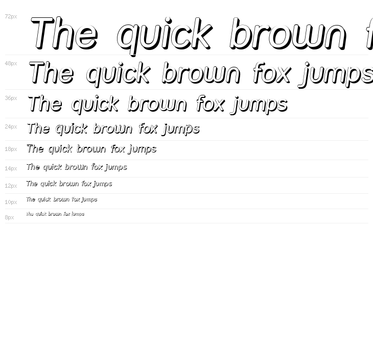 Street Shadow Italic Waterfall