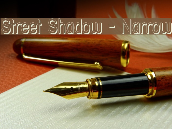 Street Shadow - Narrow Font examples