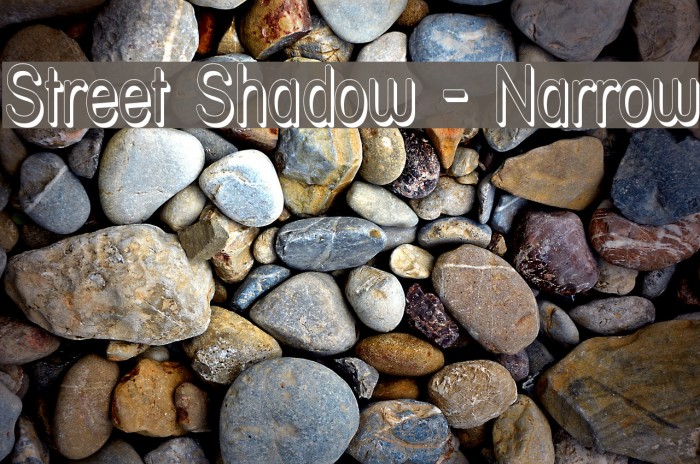 Street Shadow - Narrow Font examples