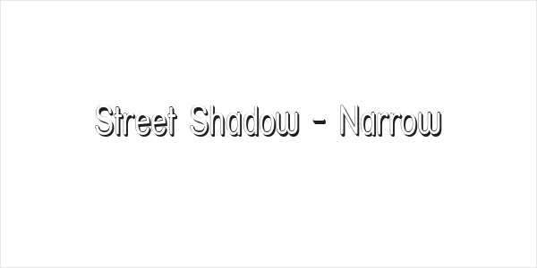 Street Shadow - Narrow Logo
