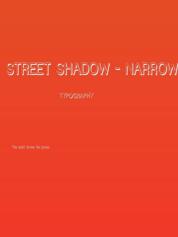 Street Shadow - Narrow Poster