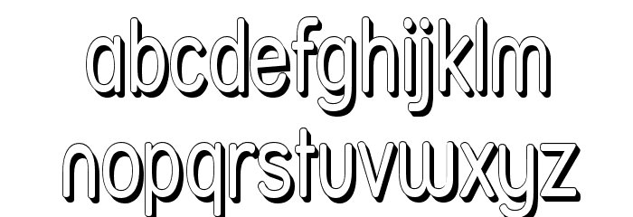Street Shadow - Narrow Font LOWERCASE