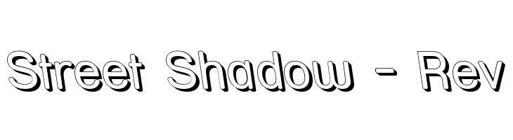 Street Shadow - Rev Font