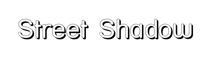 Street Shadow Font