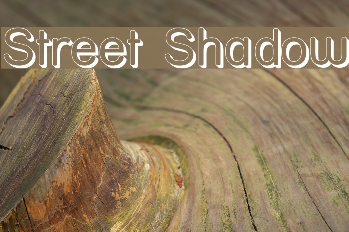 Street Shadow Font examples