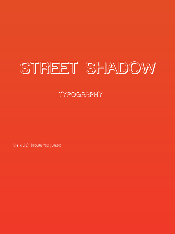 Street Shadow Poster