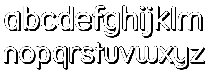 Street Shadow Font LOWERCASE