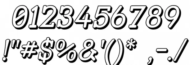 Street Slab - 3D Italic Polices AUTRES CHARS