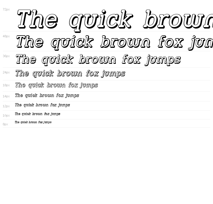 Street Slab - 3D Italic Waterfall