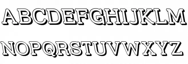 Street Slab - 3D Rev Schriftart Groß