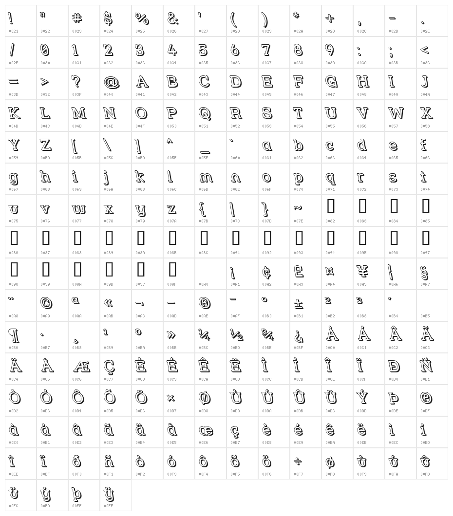 Street Slab - 3D Rev Character Map
