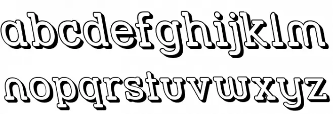 Street Slab - 3D Rev خط أحرف صغيرة