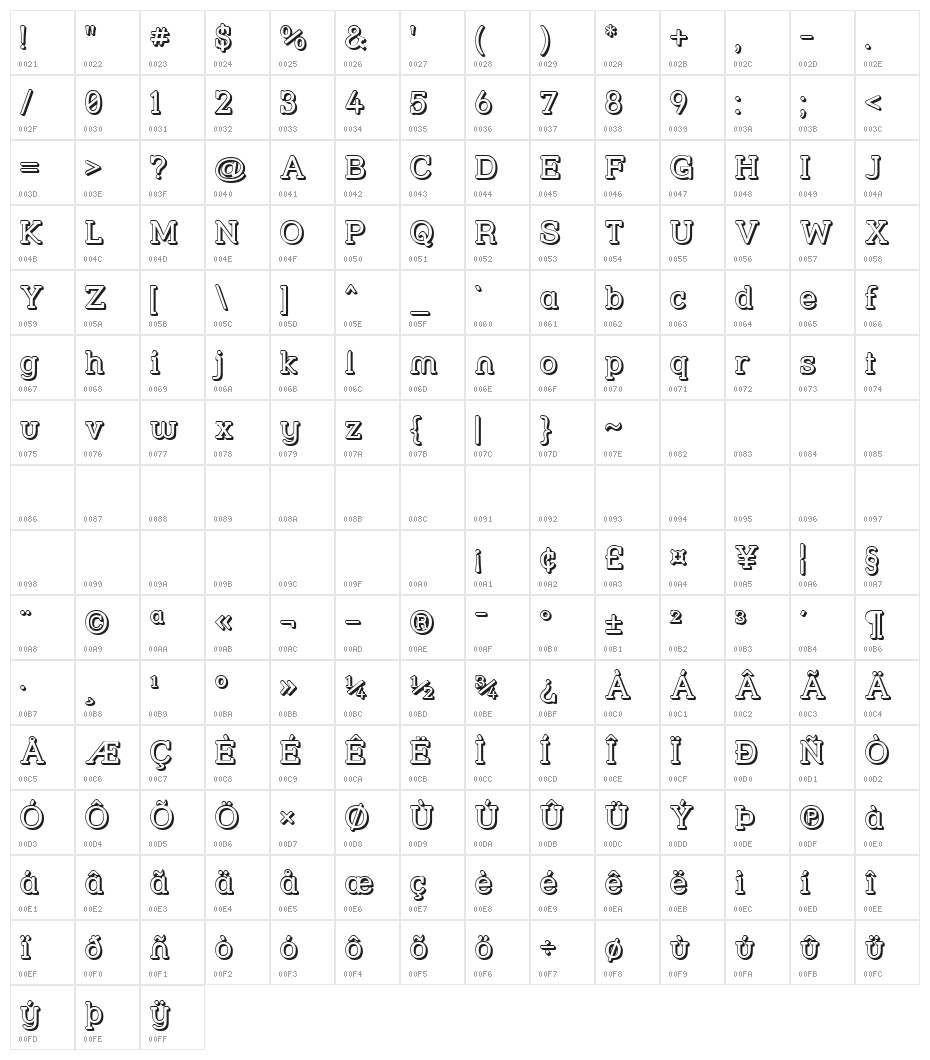 Street Slab - 3D Character Map