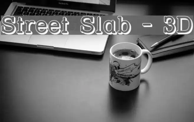 Street Slab - 3D Font examples