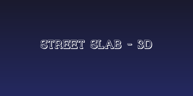 Street Slab - 3D Social Header