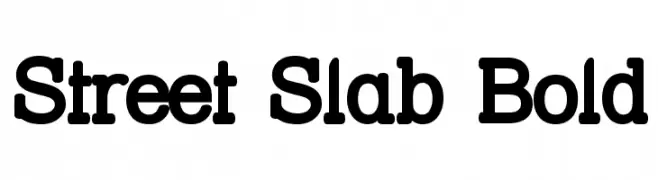 Street Slab Bold  フリーフォントのダウンロード