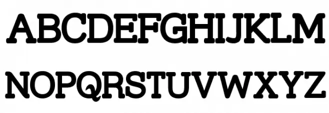 Street Slab Bold Schriftart Groß