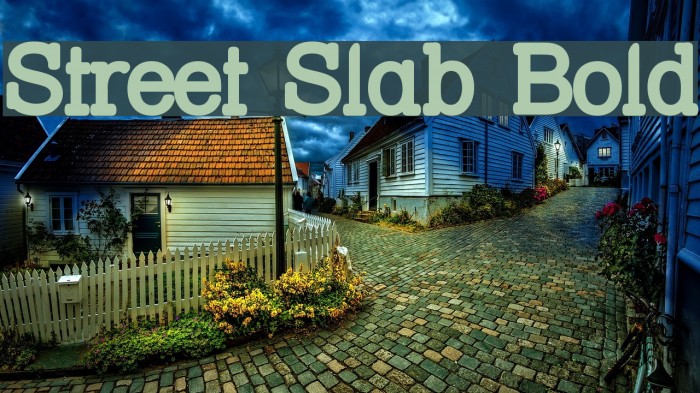 Street Slab Bold Font examples