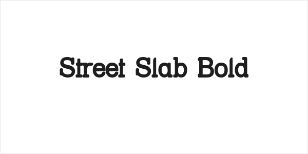 Street Slab Bold Logo