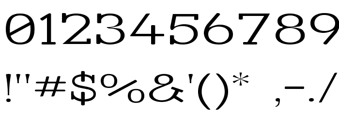 Street Slab Fine Expanded Font OTHER CHARS