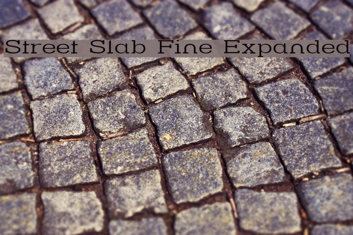 Street Slab Fine Expanded Font examples