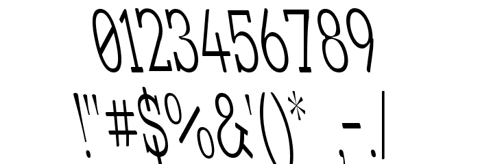 Street Slab Fine NarrowRev Font OTHER CHARS