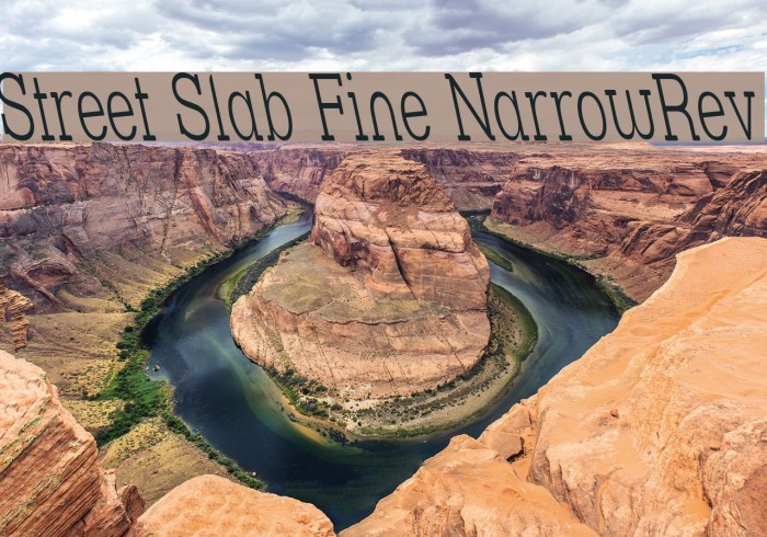 Street Slab Fine NarrowRev Font examples
