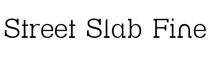 Street Slab Fine  नि: शुल्क फ़ॉन्ट्स डाउनलोड