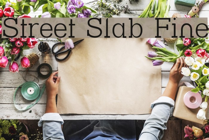 Street Slab Fine Font examples