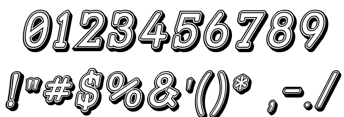 Street Slab - Fortuna Italic Font OTHER CHARS
