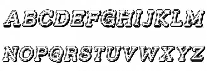 Street Slab - Fortuna Italic 字体 大写