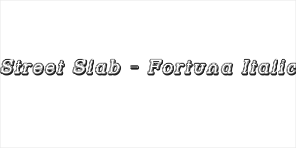 Street Slab - Fortuna Italic Logo