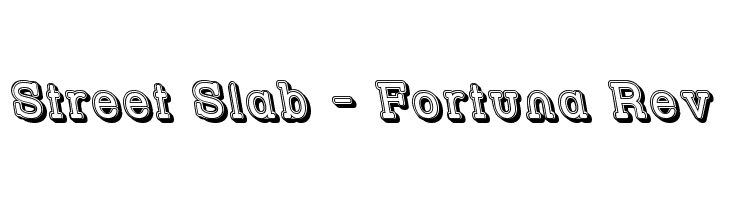 Street Slab - Fortuna Rev Font