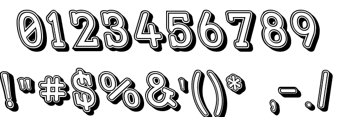 Street Slab - Fortuna Rev Font OTHER CHARS