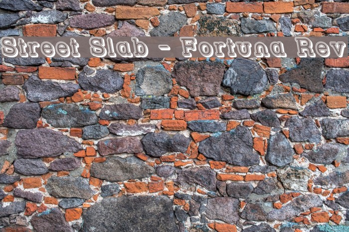 Street Slab - Fortuna Rev Font examples