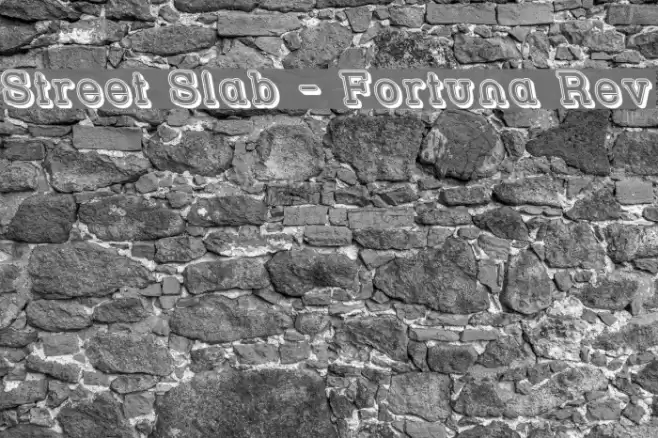 Street Slab - Fortuna Rev Schriftart examples