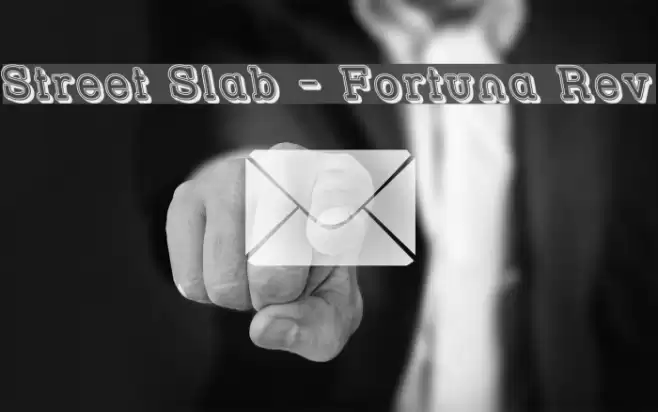 Street Slab - Fortuna Rev Schriftart examples