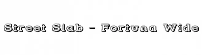 Street Slab - Fortuna Wide  Free Fonts Download