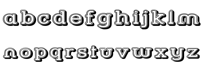 Street Slab - Fortuna Wide Font LOWERCASE