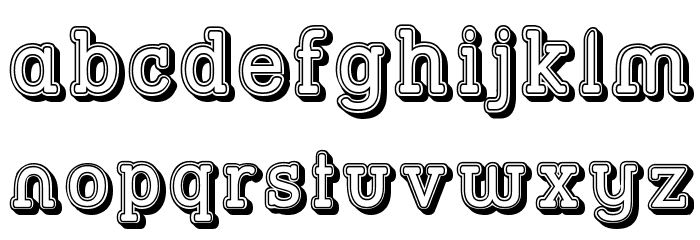 Street Slab - Fortuna Font LOWERCASE