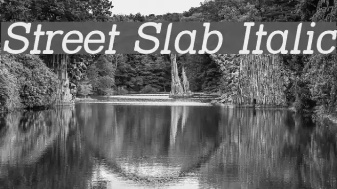 Street Slab Italic Fuentes examples