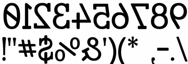 Street Slab - Mirror Font OTHER CHARS