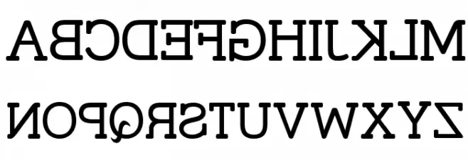 Street Slab - Mirror Schriftart Groß