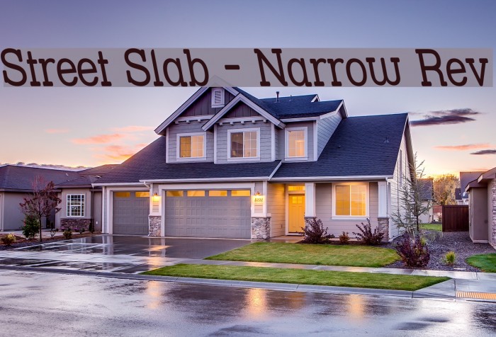 Street Slab - Narrow Rev Font examples