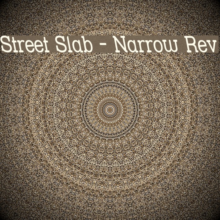 Street Slab - Narrow Rev Font examples