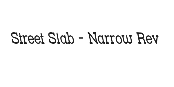Street Slab - Narrow Rev Logo