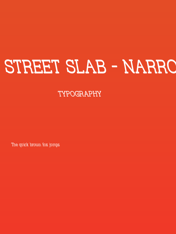 Street Slab - Narrow Rev Poster