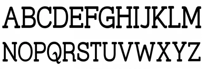 Street Slab - Narrow Schriftart Groß