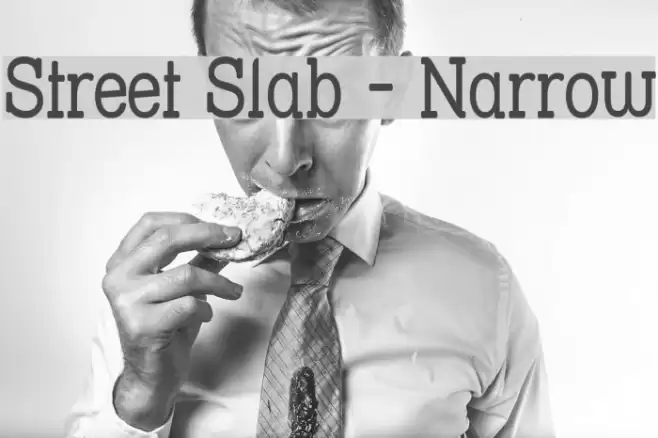 Street Slab - Narrow Font examples