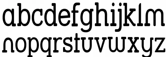 Street Slab - Narrow Font Litere mici